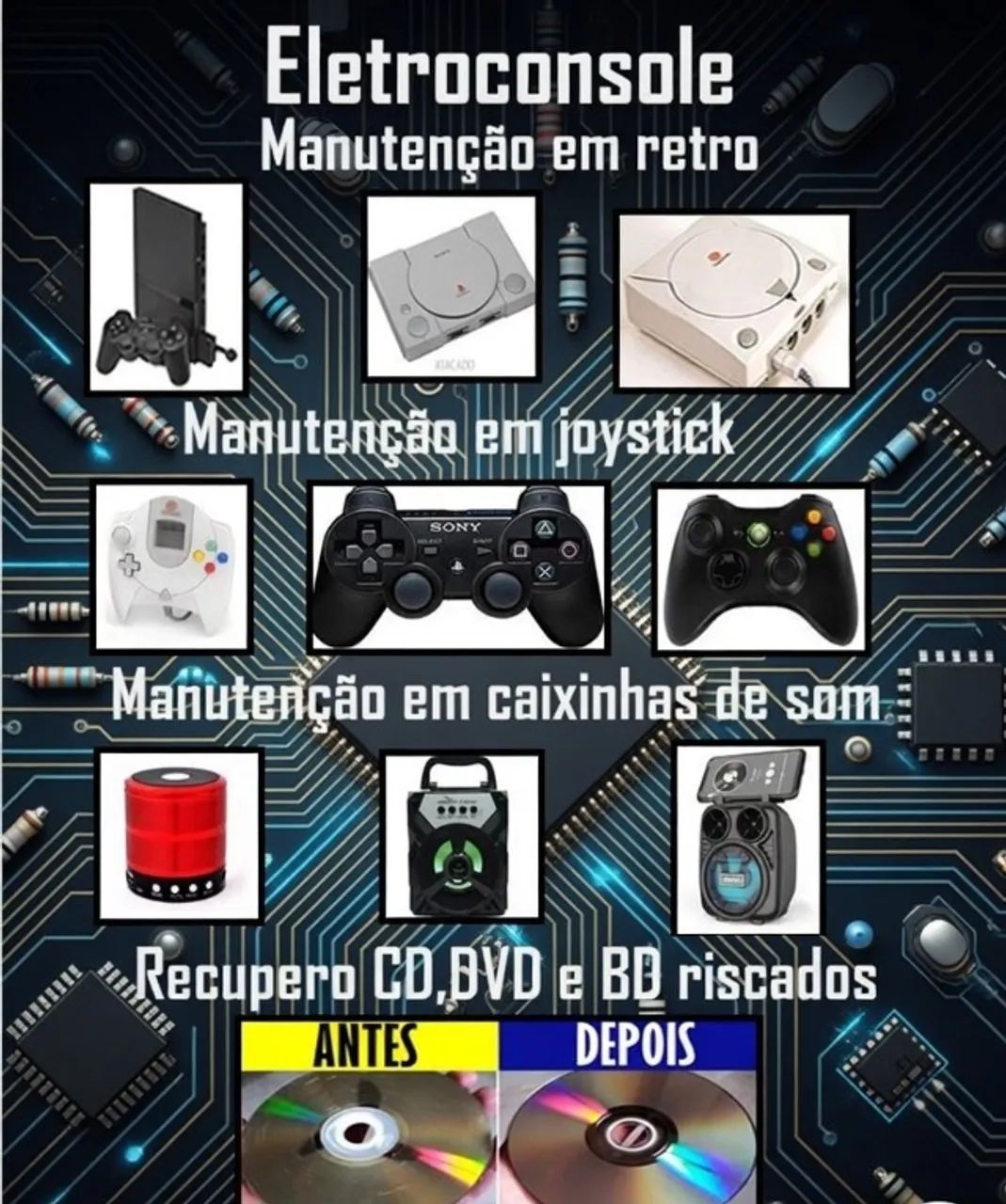 Manutenção retrogames