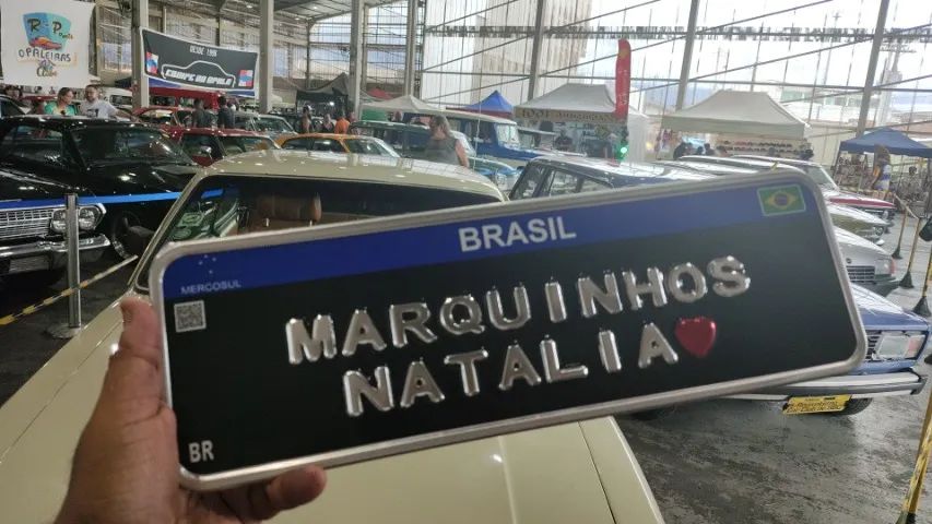 Placa Decorativa Mercosul 