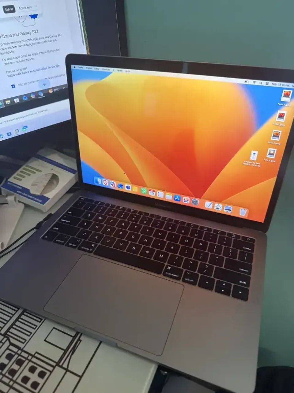 Apple Macbook Pro A1708 Prata 13,3 I5 8gb 128gb Ssd (Usado) - Foto 4