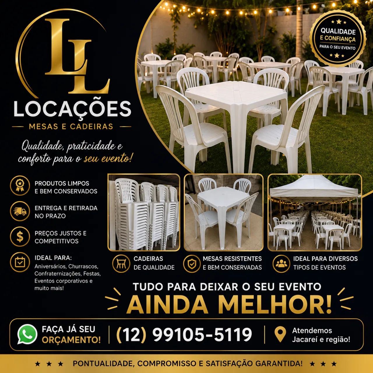 Aluguel de Mesas e Cadeiras 