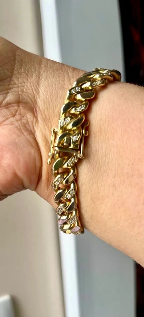 Pulseira em ouro maciço 18K, com 66,6g. - Foto 2
