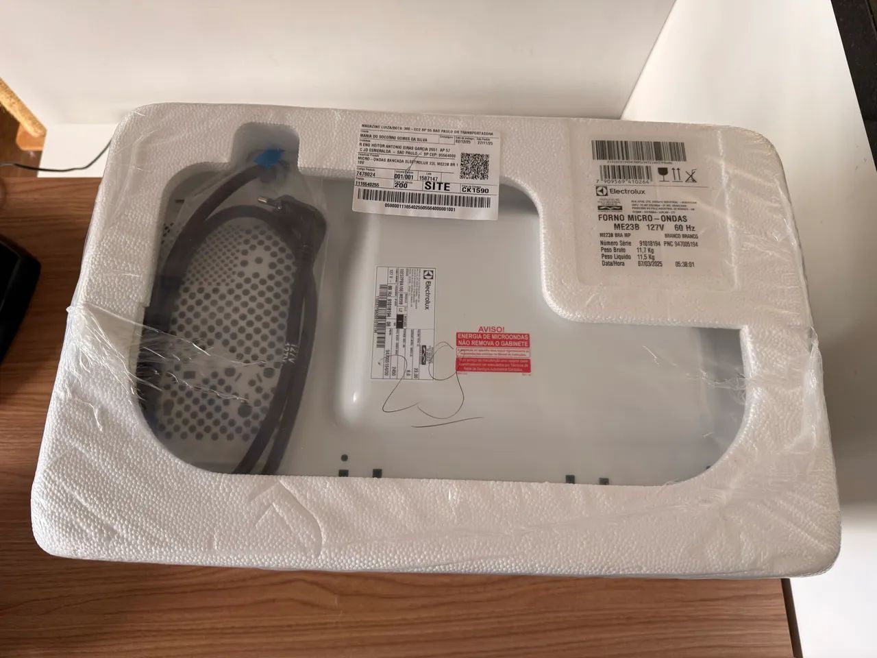 Microondas 23L Electrolux 110V Lacrado