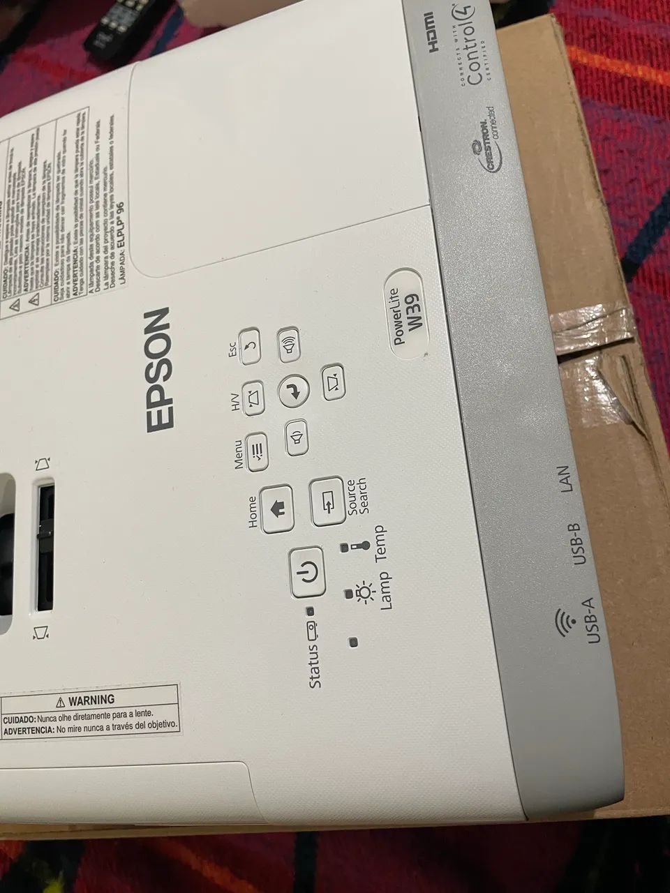 Projetor Epson Powerlite w39 - Foto 4