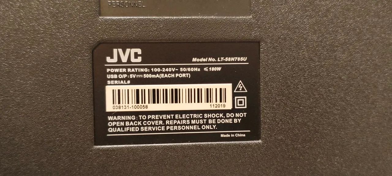 Tv JVC 58 polegadas **com defeito** - Foto 5