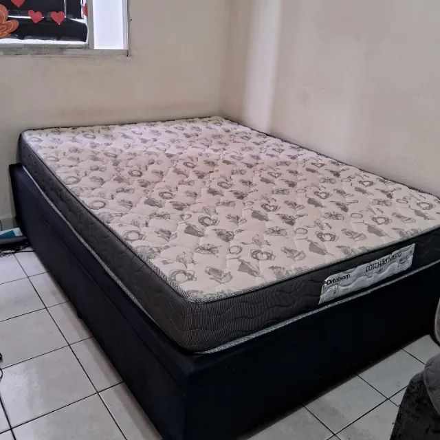 Cama box baú casal +colchão 