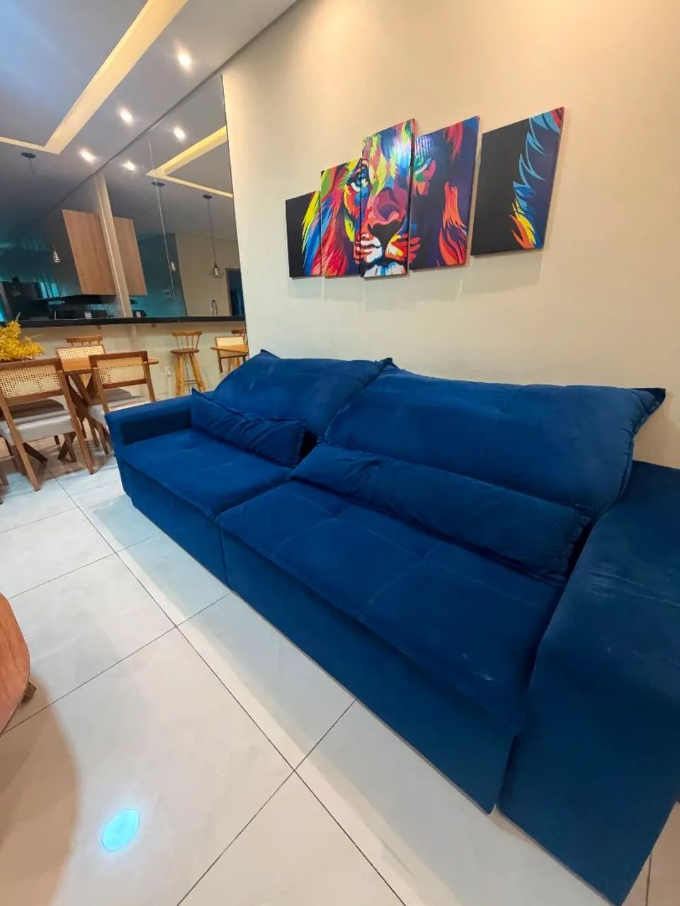 Sofá retrátil e reclinável com 2,90 - Foto 2