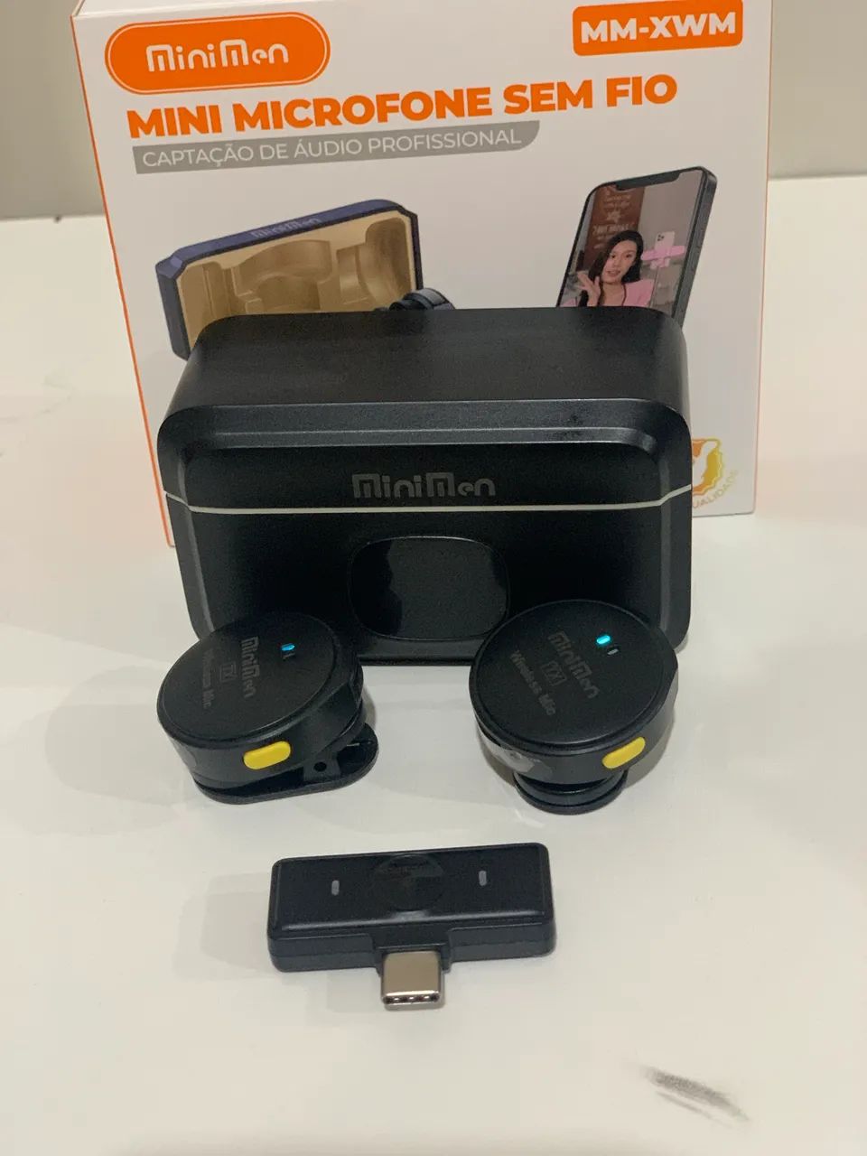 Microfone de lapela pra gravar vídeo  - Foto 2