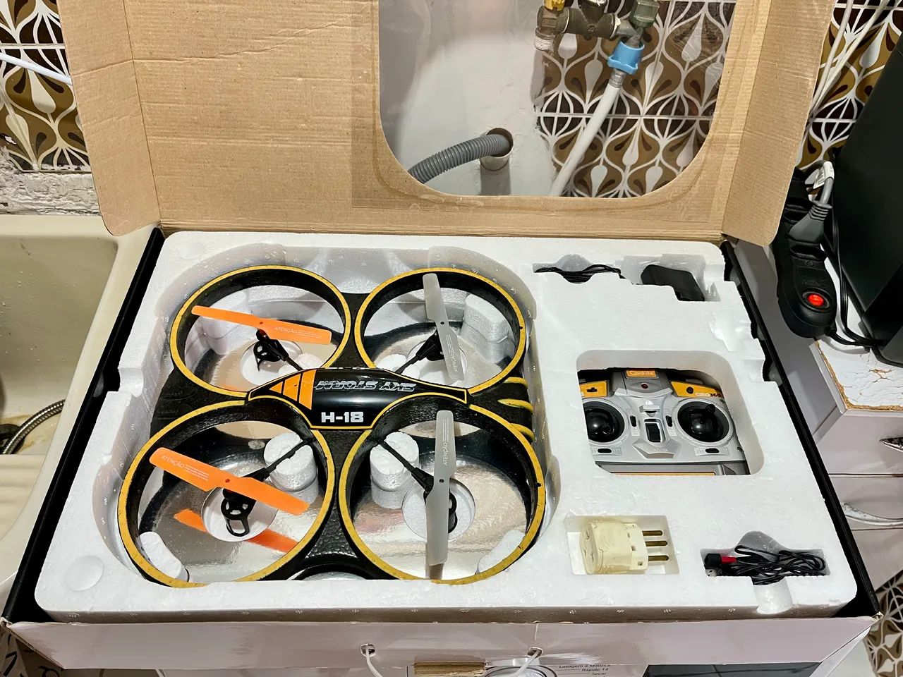 Drone Candide Sky Storm H-18 - Completo + Caixa + Manual - Foto 5