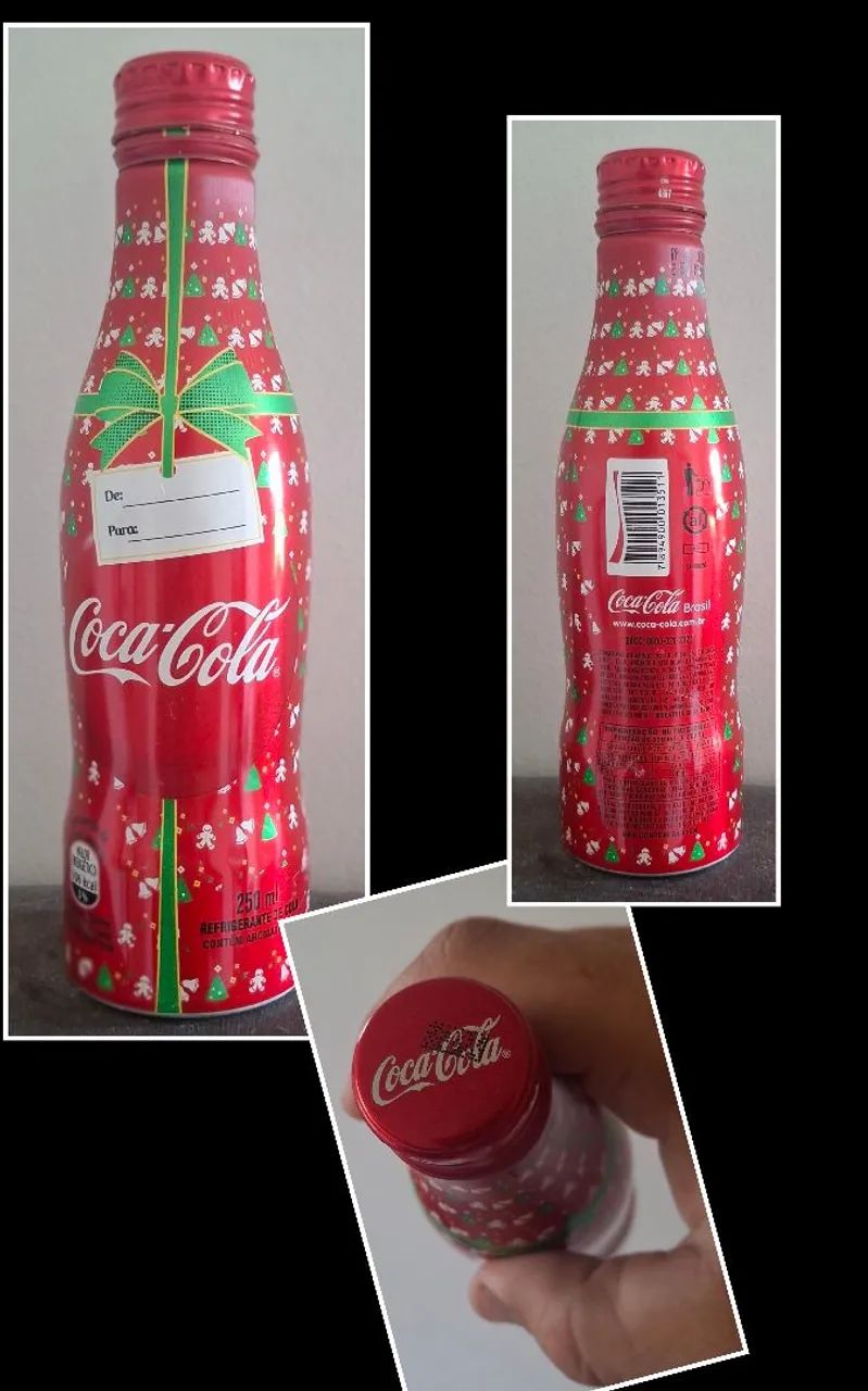 Lote 6 Garrafas Coca-Cola Alumínio - Edições Especiais (Copa e Natal) - Foto 2