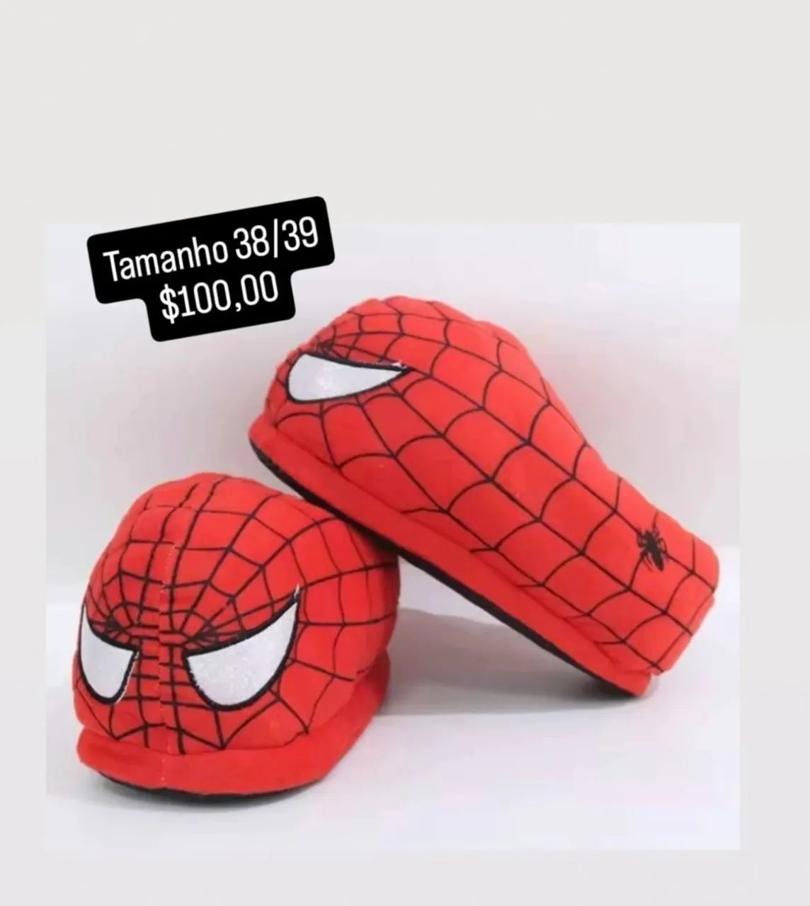 Pantufa homen aranha nova 38