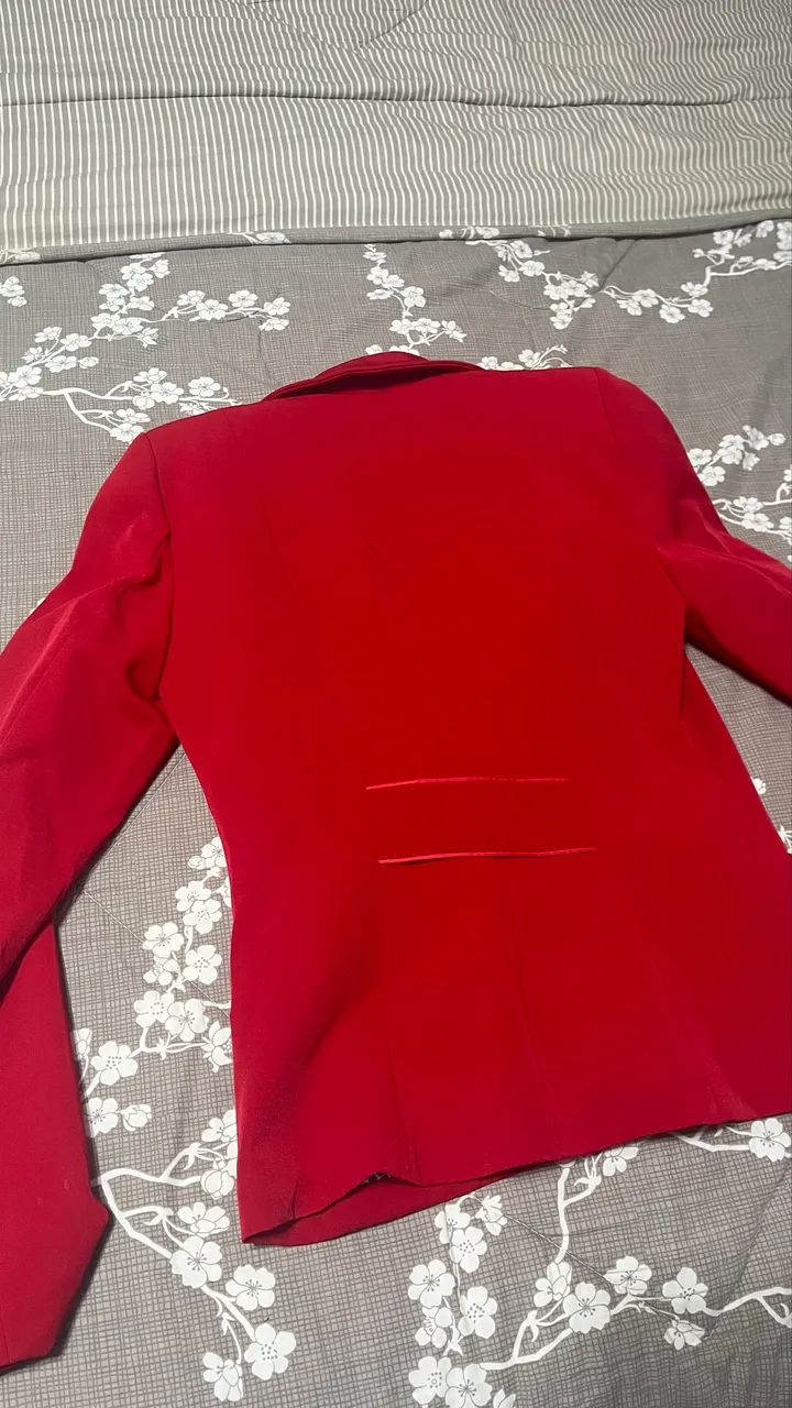 Blazer feminino vermelho PP - Foto 2