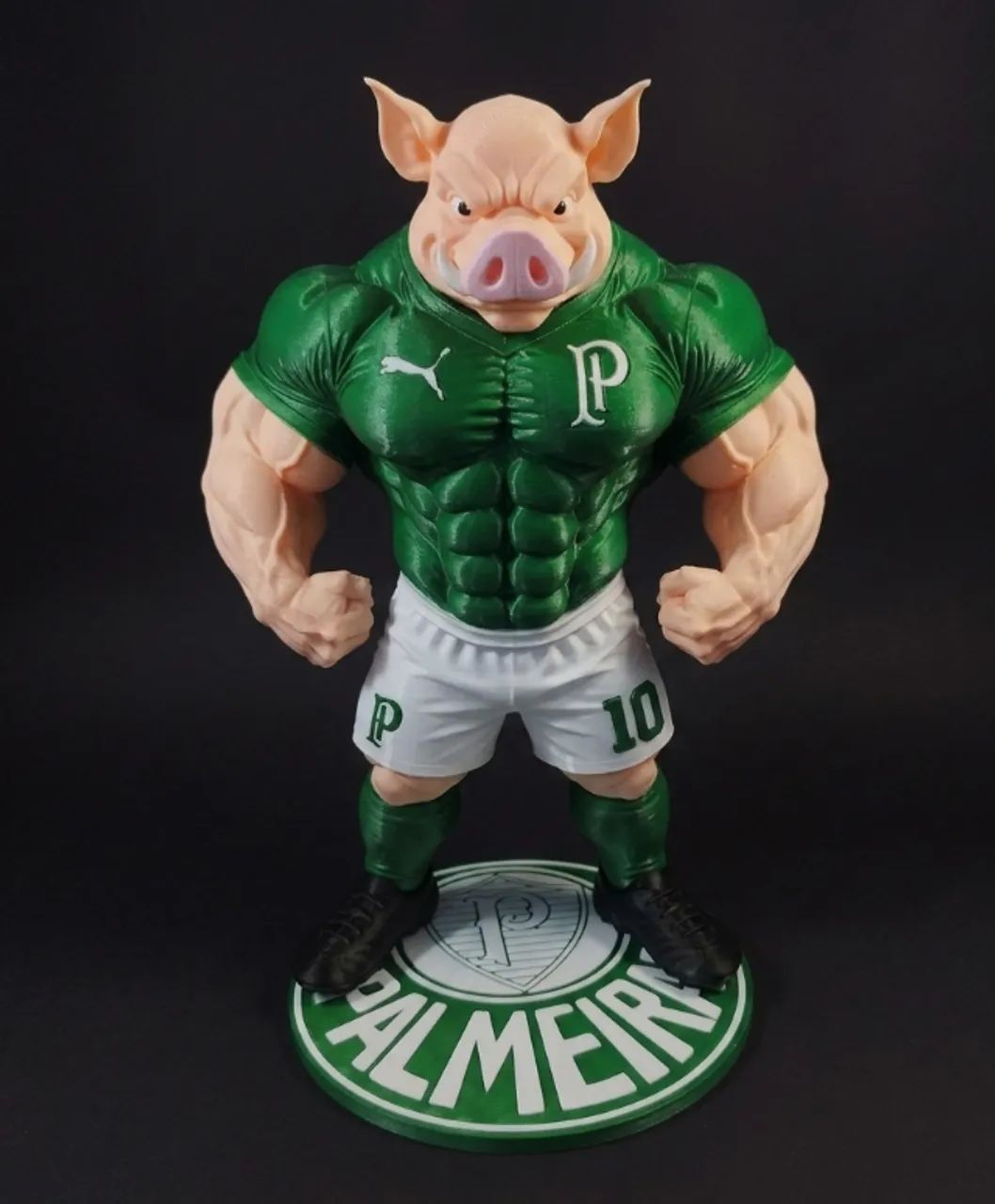Boneco Porco Palmeiras 3D - Ideal para Decoração e Presente