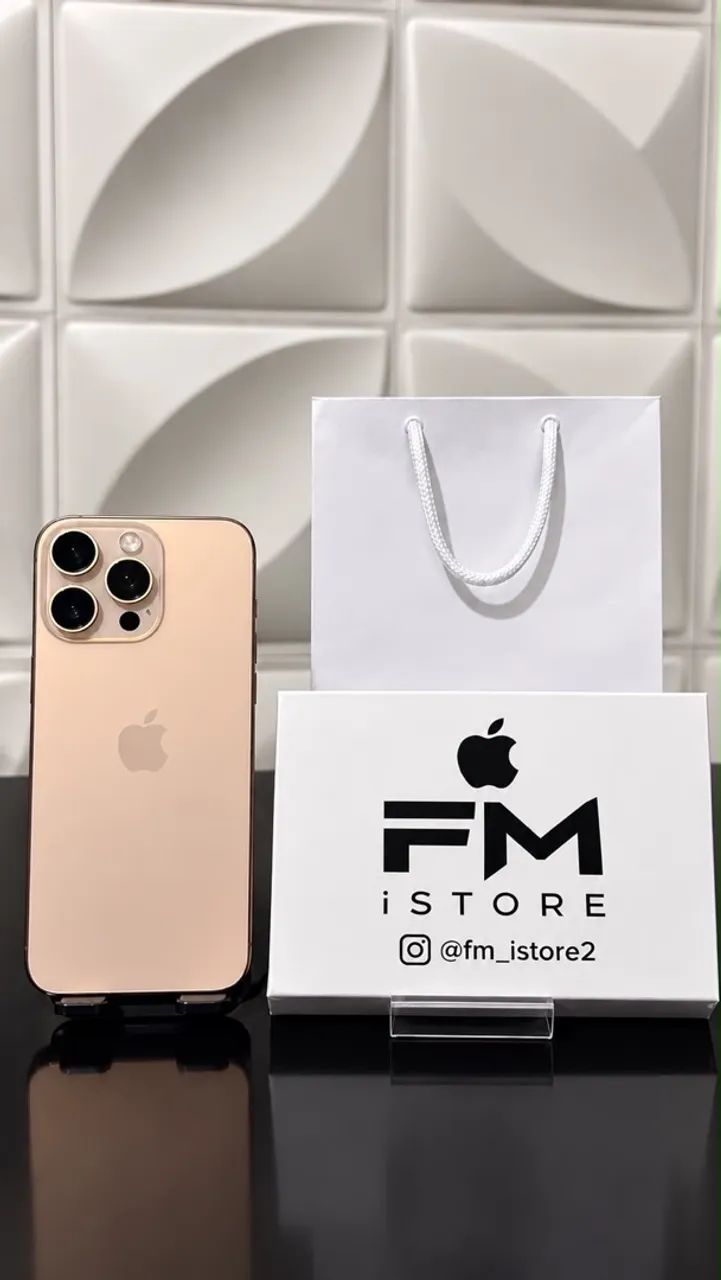 iPhone 16 pro Max- Desert- pego seu usado na troca 