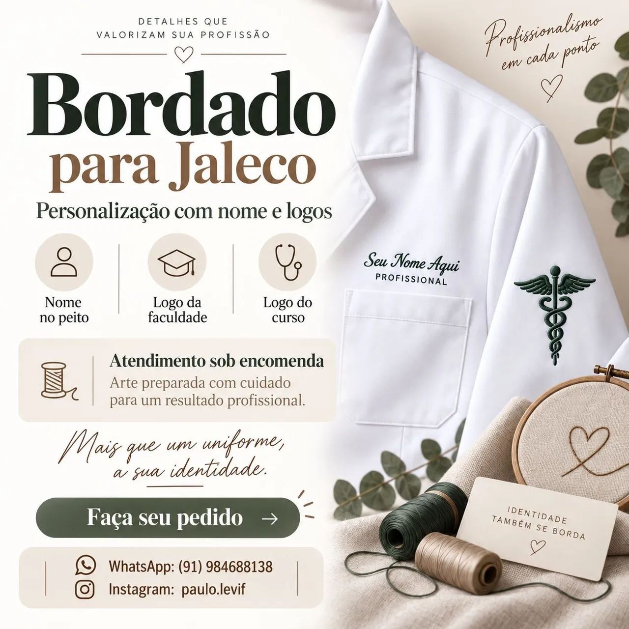 Bordado para Jaleco