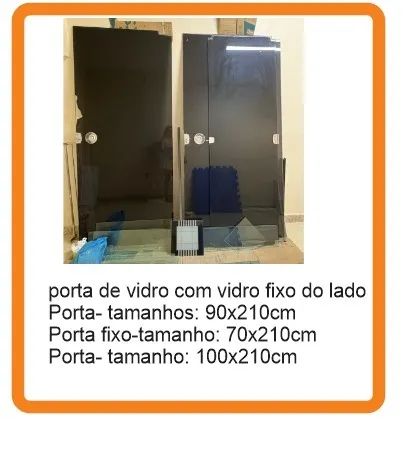 PORTA DE VIDRO TEMPERADO