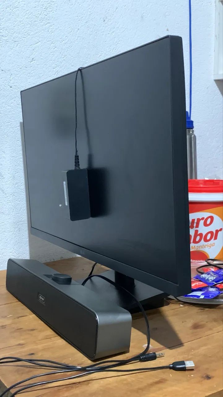 Monitor Gamer LG, 100hz, Full HD + Caixinha de som knup (aceito cartão) - Foto 5