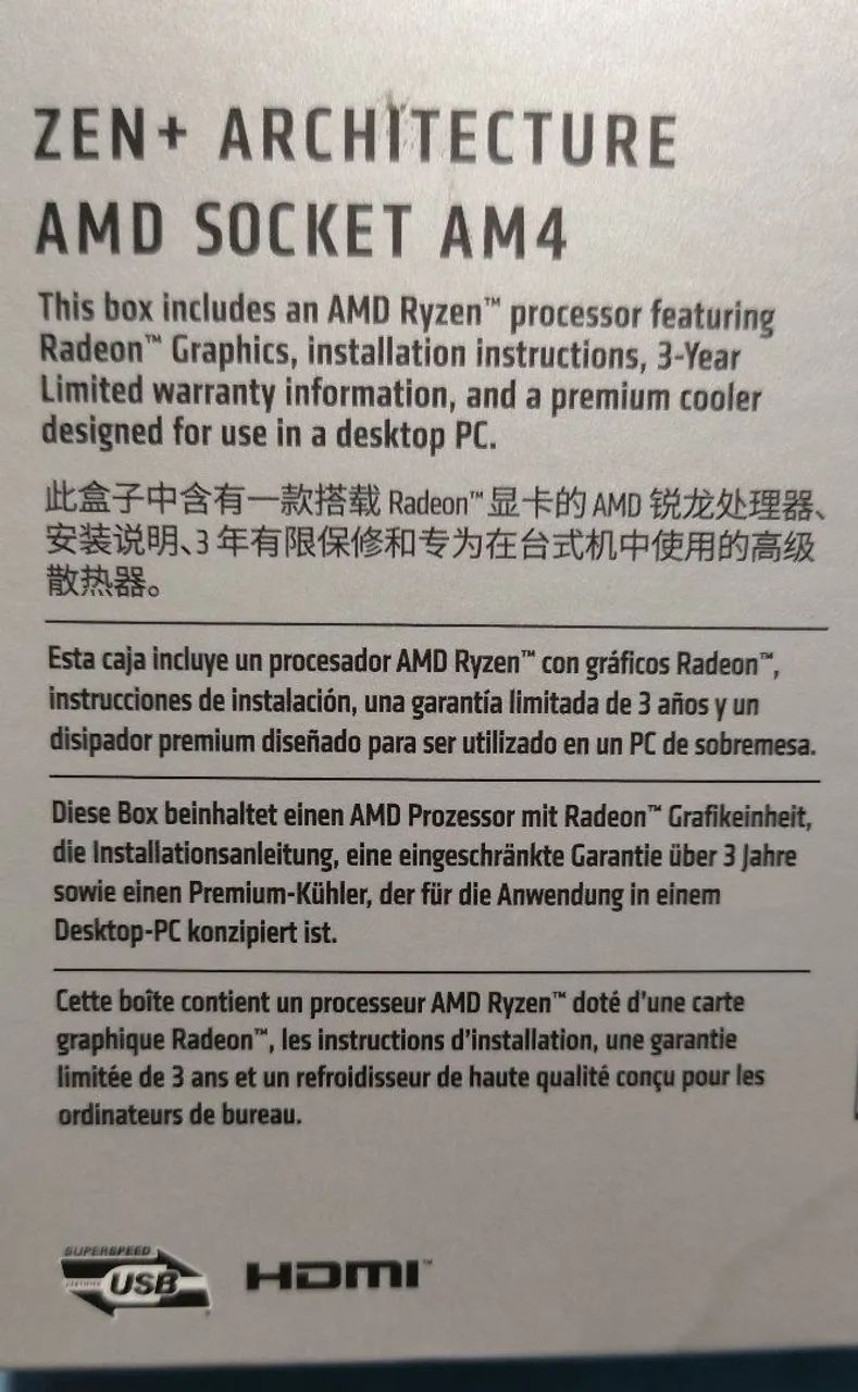 Ryzen 3 3200G + Cooler - Foto 2