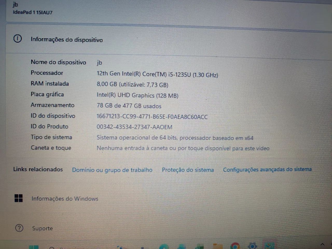 Notebook Lenovo zerado  - Foto 5