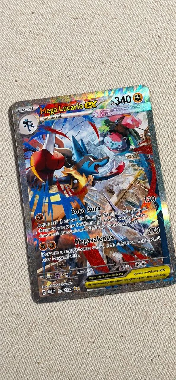 Carta Pokemon TCG - MEGA LUCARIO EX