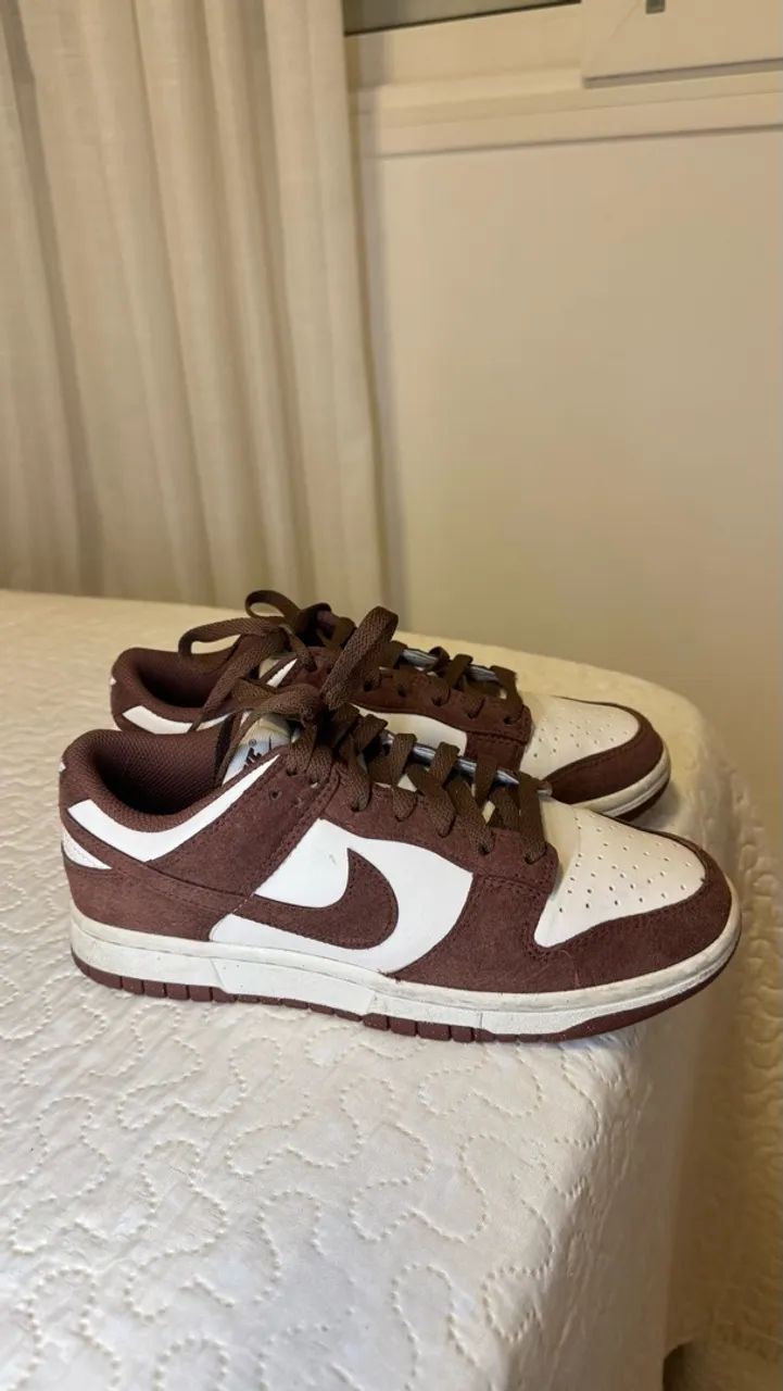Nike Dunk Low feminino - Cacao Wow (marrom e branco) - Foto 2
