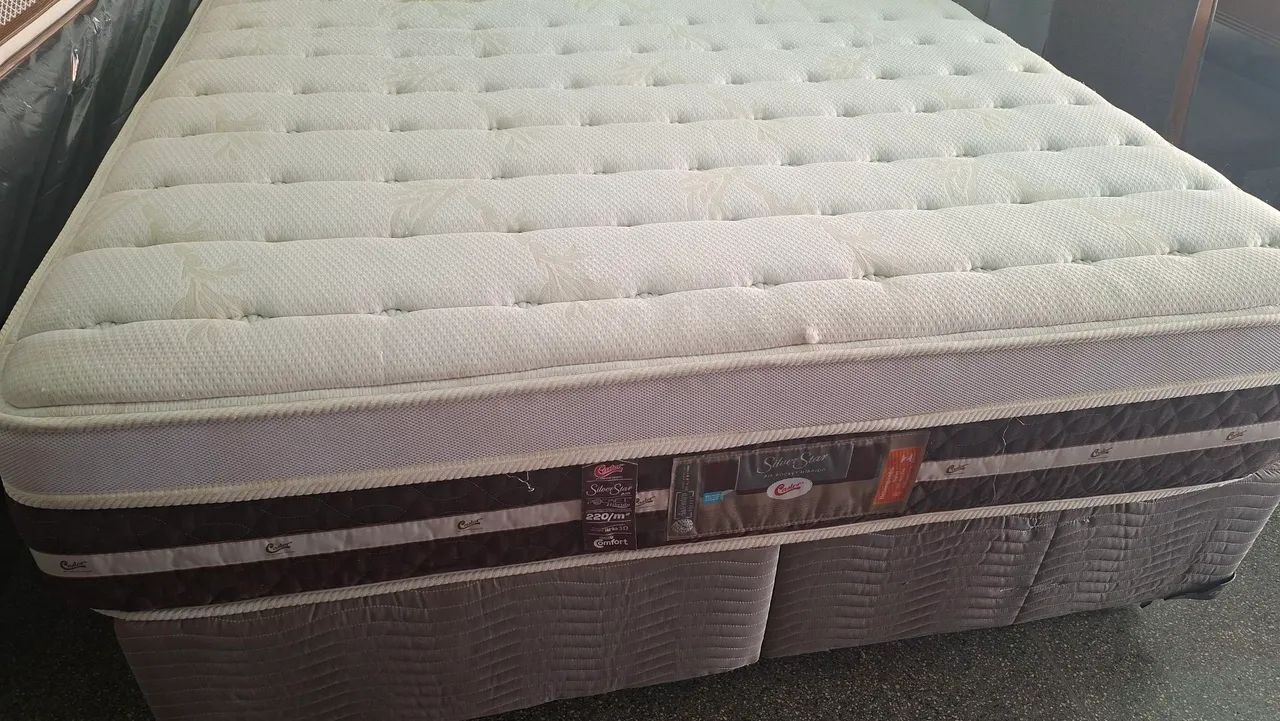 Cama box Queen size colchão castor  - Foto 5