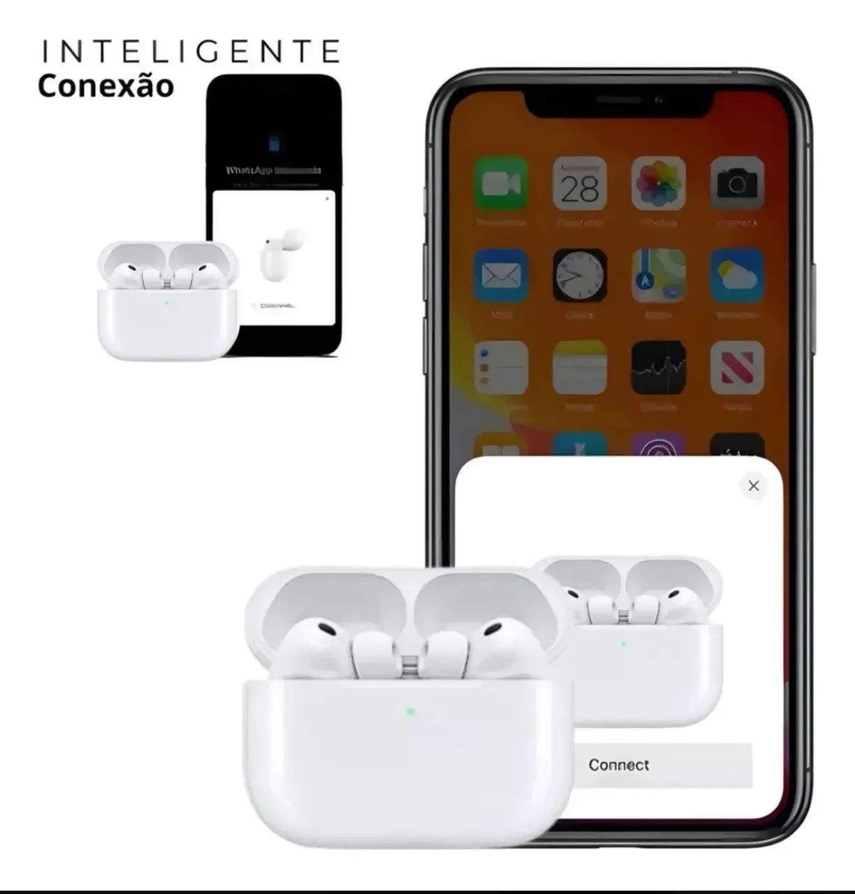 Fone Bluetooth Tradutor Sem Fio Airpro 3 Ruído Anc Tws P/ios - Foto 5