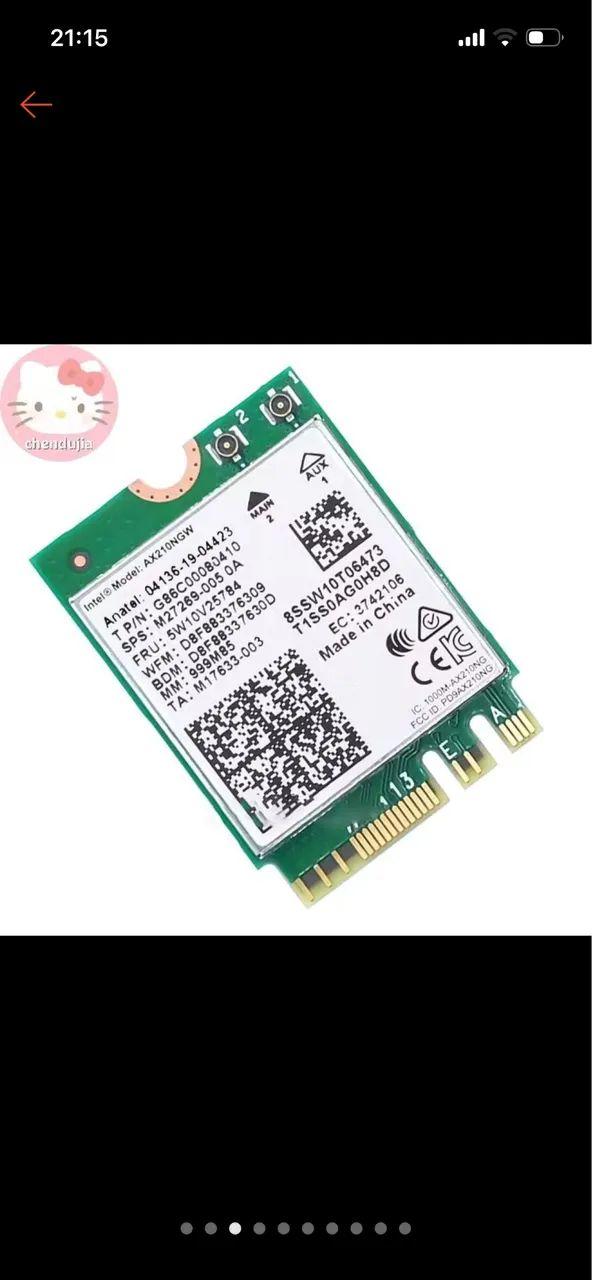 Adaptador Wi-Fi nvme