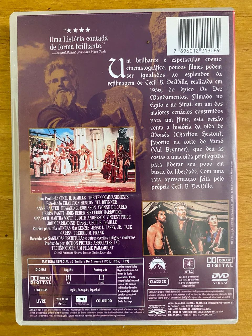 DVD Os dez mandamentos - Cecil B. Demile?s  - Foto 2