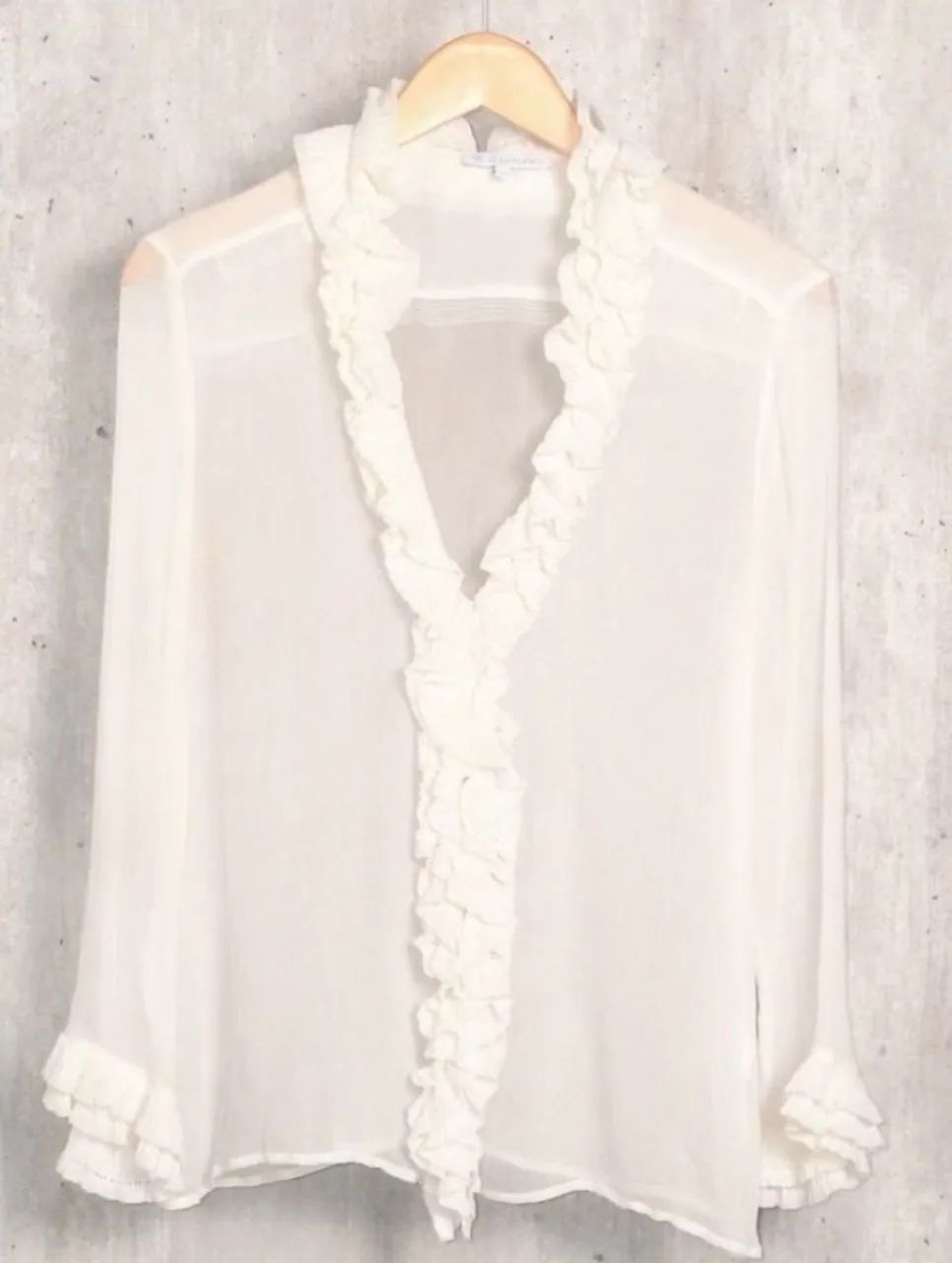 Camisa blusa seda Le lis Blanc