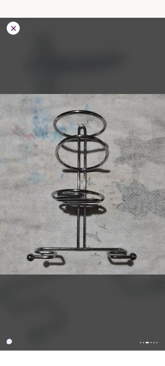 Suporte de mesa e parede para prancha chapinha modelador de cabelo - Foto 3