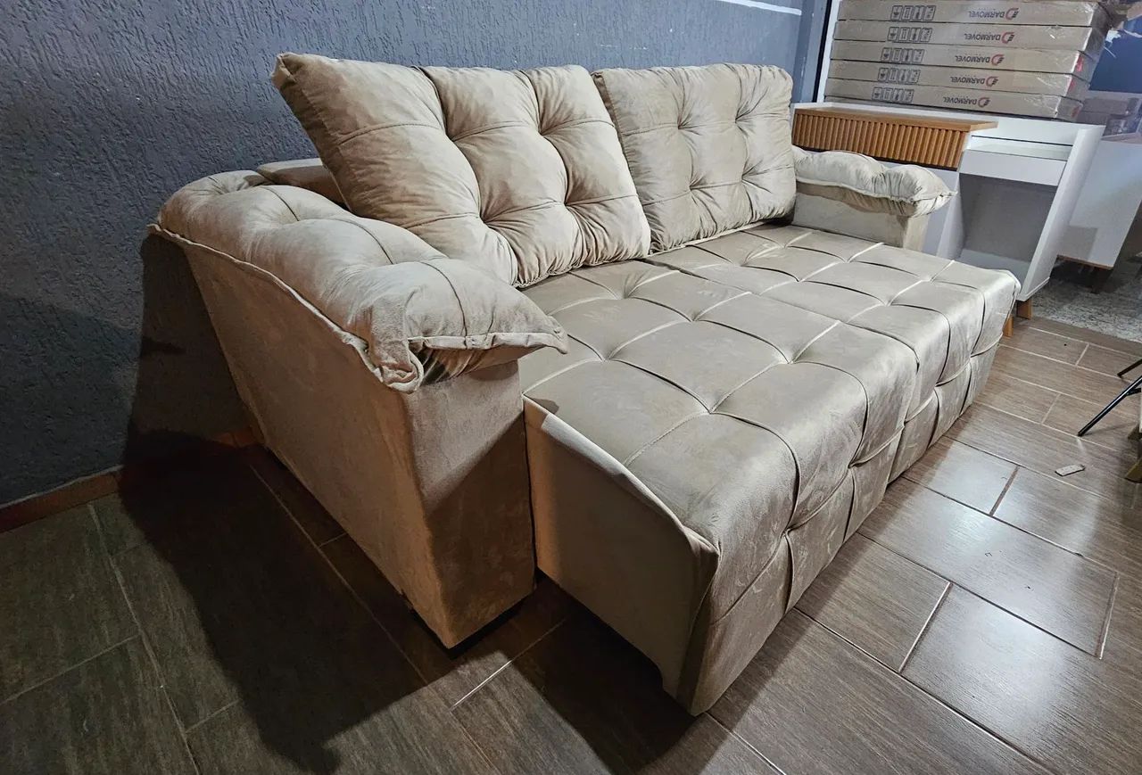 PROMOÇÃO SOFA RETRATIL NOVO - ENTREGAMOS - Foto 4