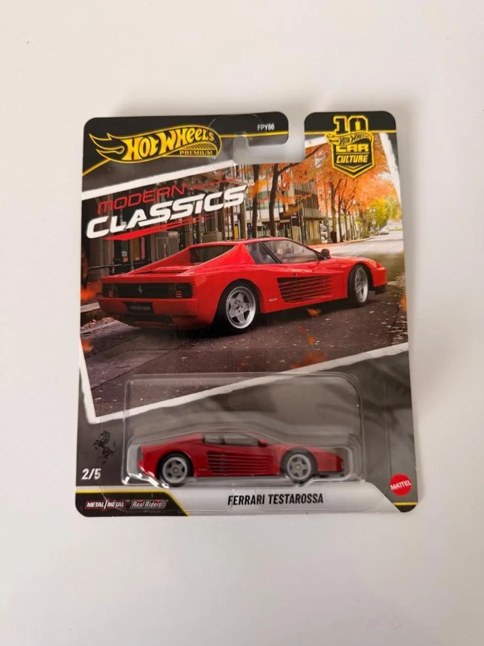 Hot Wheels Ferrari Testarossa Premium - Modern Classics - Car
