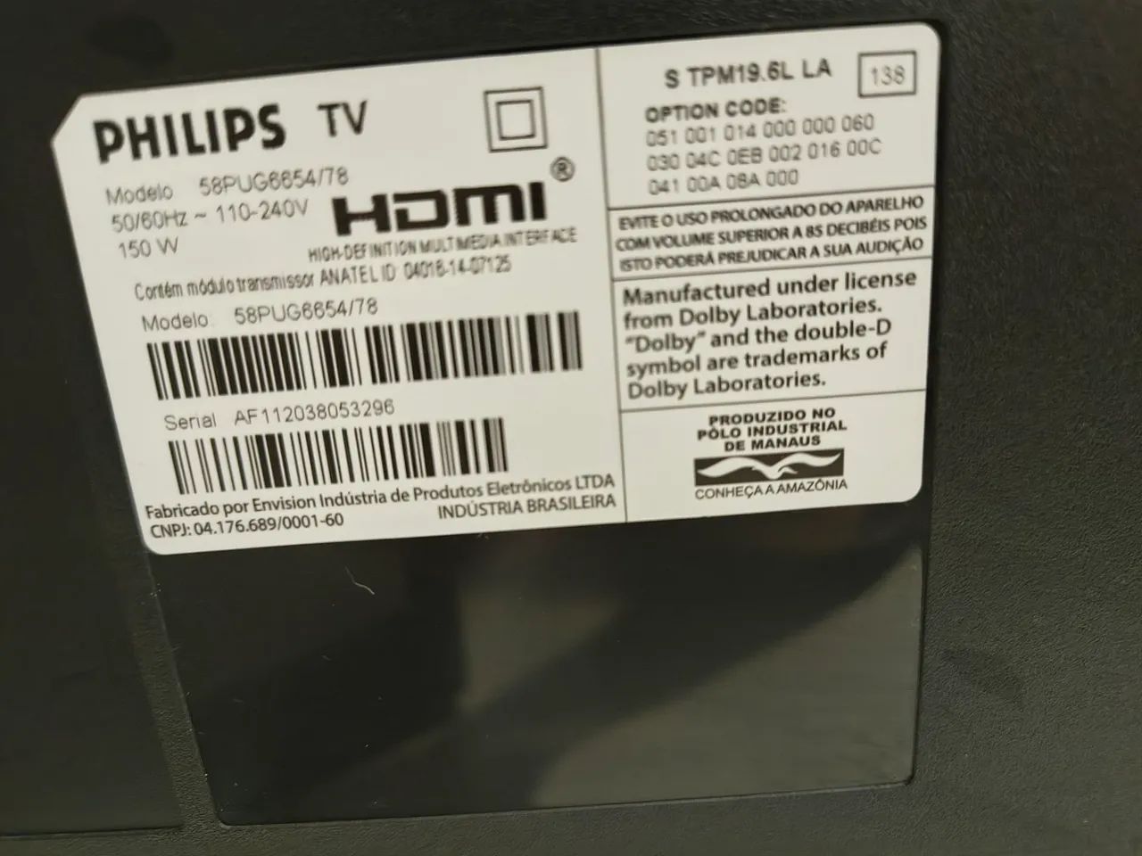 TV Philips 58" LED - Foto 3