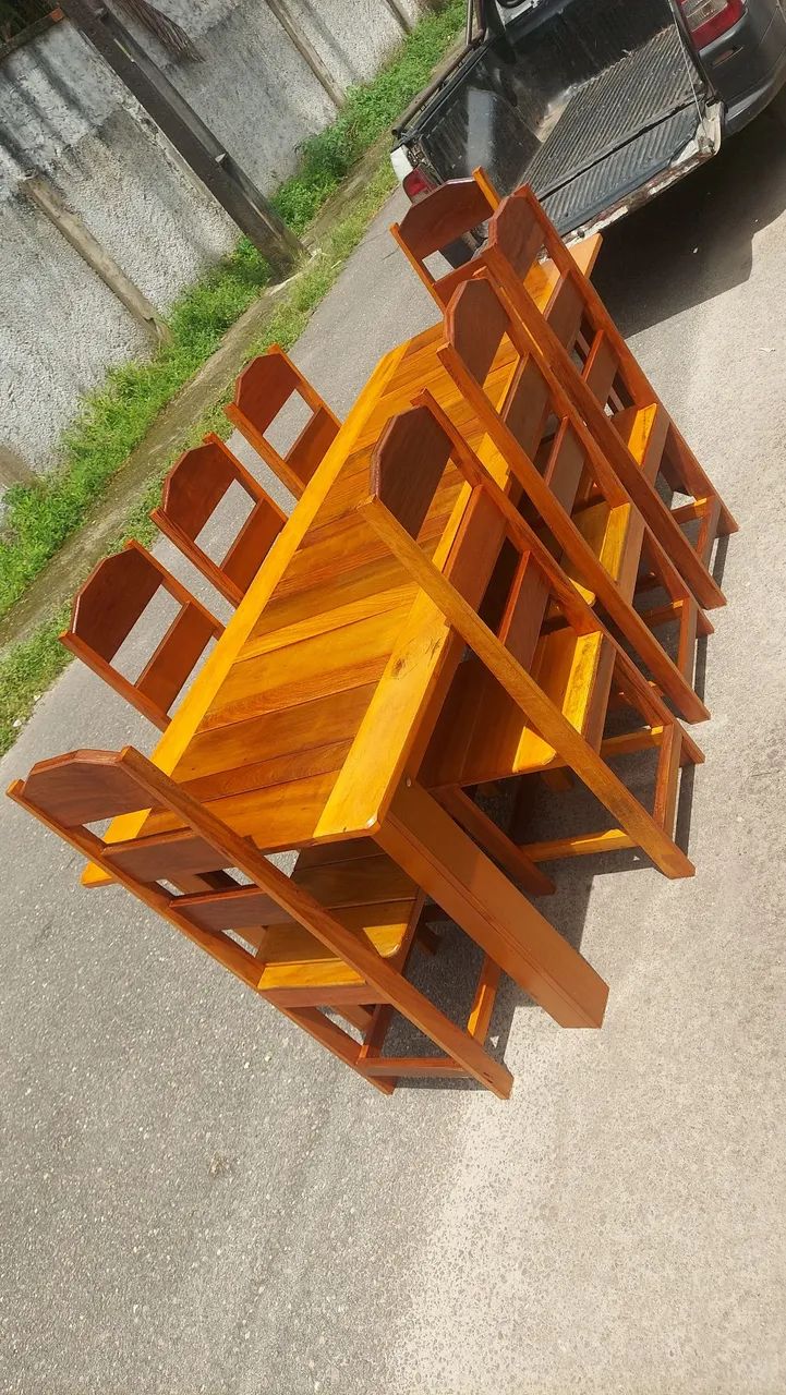Mesa com 8 cadeiras / Último jogo em estoque! - Foto 5
