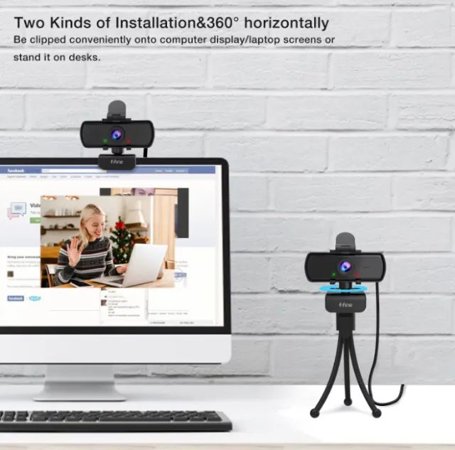 Webcam Fifine K420 2k USB com Microfone - Foto 4