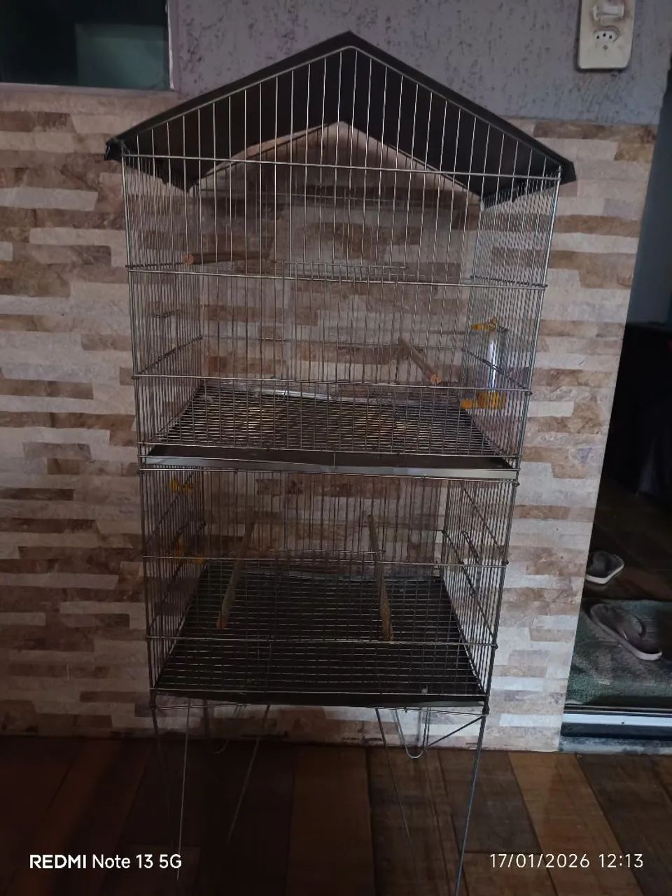 Viveiro duplo para calopsita 