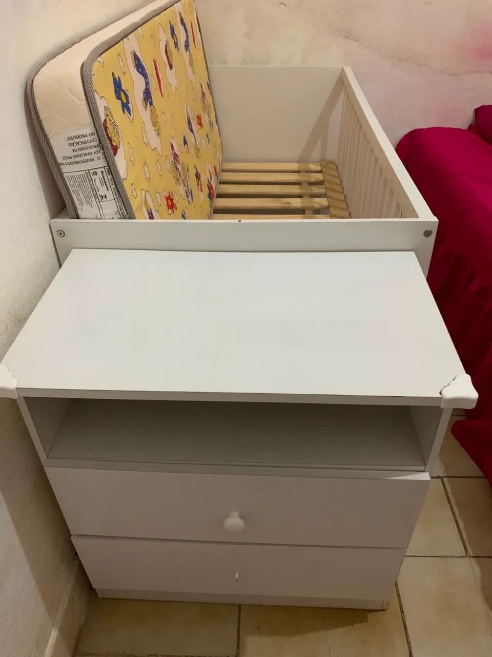 BERÇO COM COLCHÃO + COMADA ACOPLADA - Foto 3