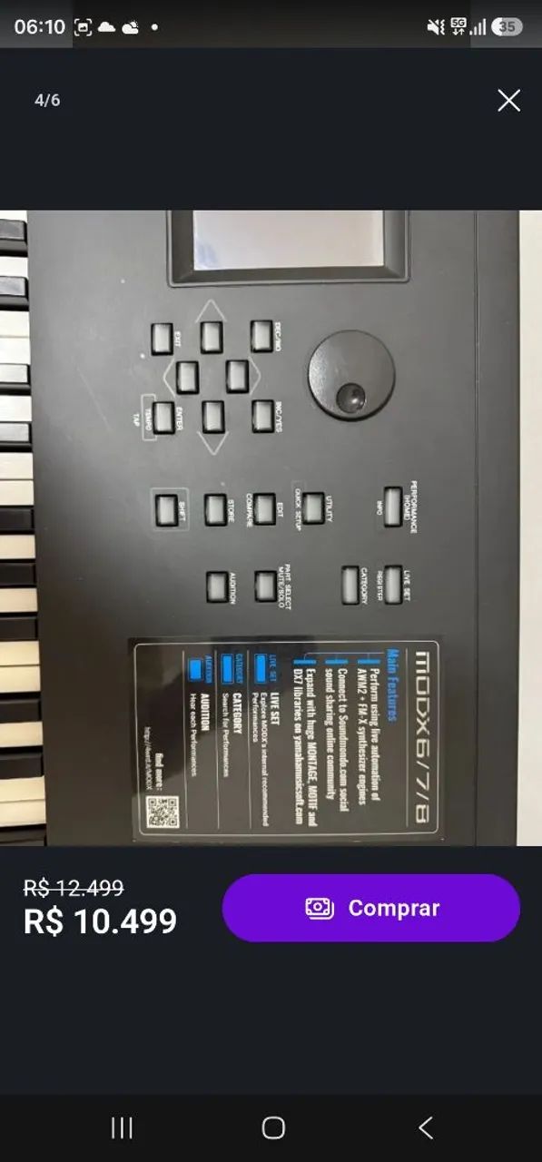 Teclado Yamaha MODX8 (Usado) - Foto 2