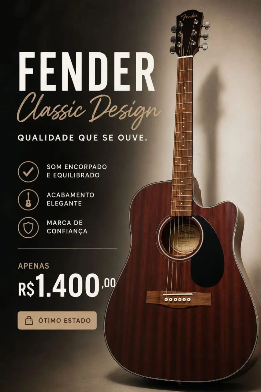 Violão Fender CD60SCE  - Foto 3