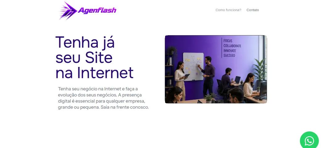 Fabricação de websites, landing pages, lojas virtuais e sistemas