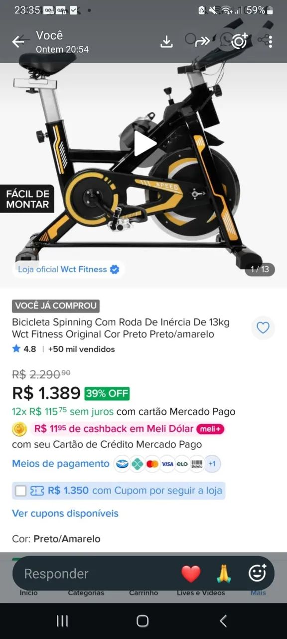 Bicicleta spinning 