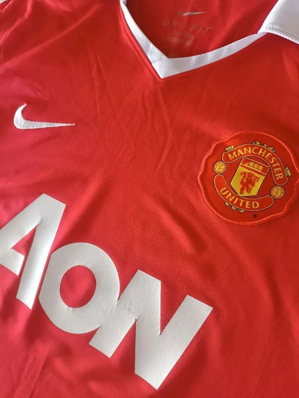 Camisa Original 2010 Manchester United Nike Vermelha AON Tamanho G - Foto 3