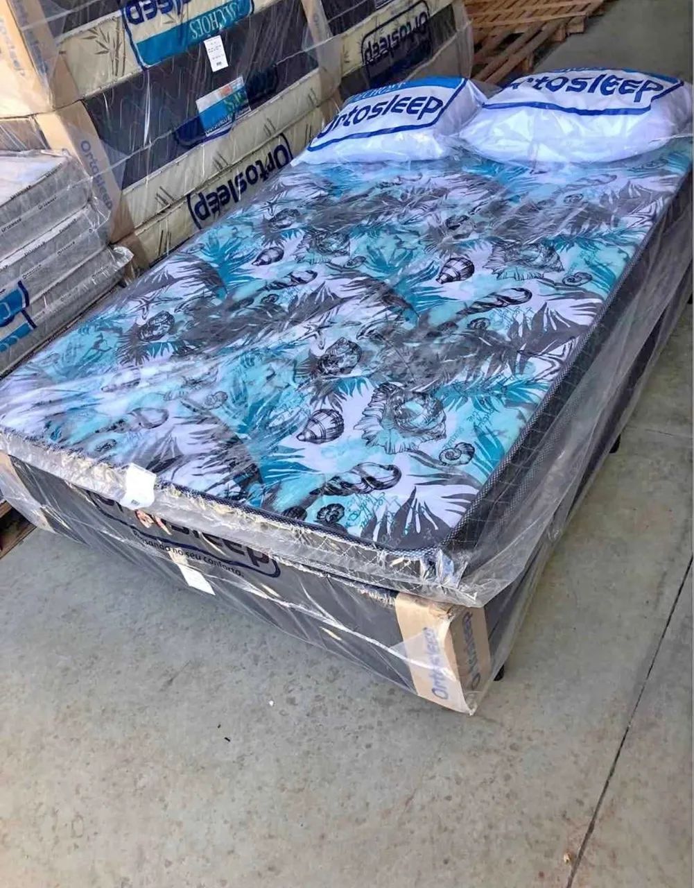 Cama box base e colchão d20 casal oferta 