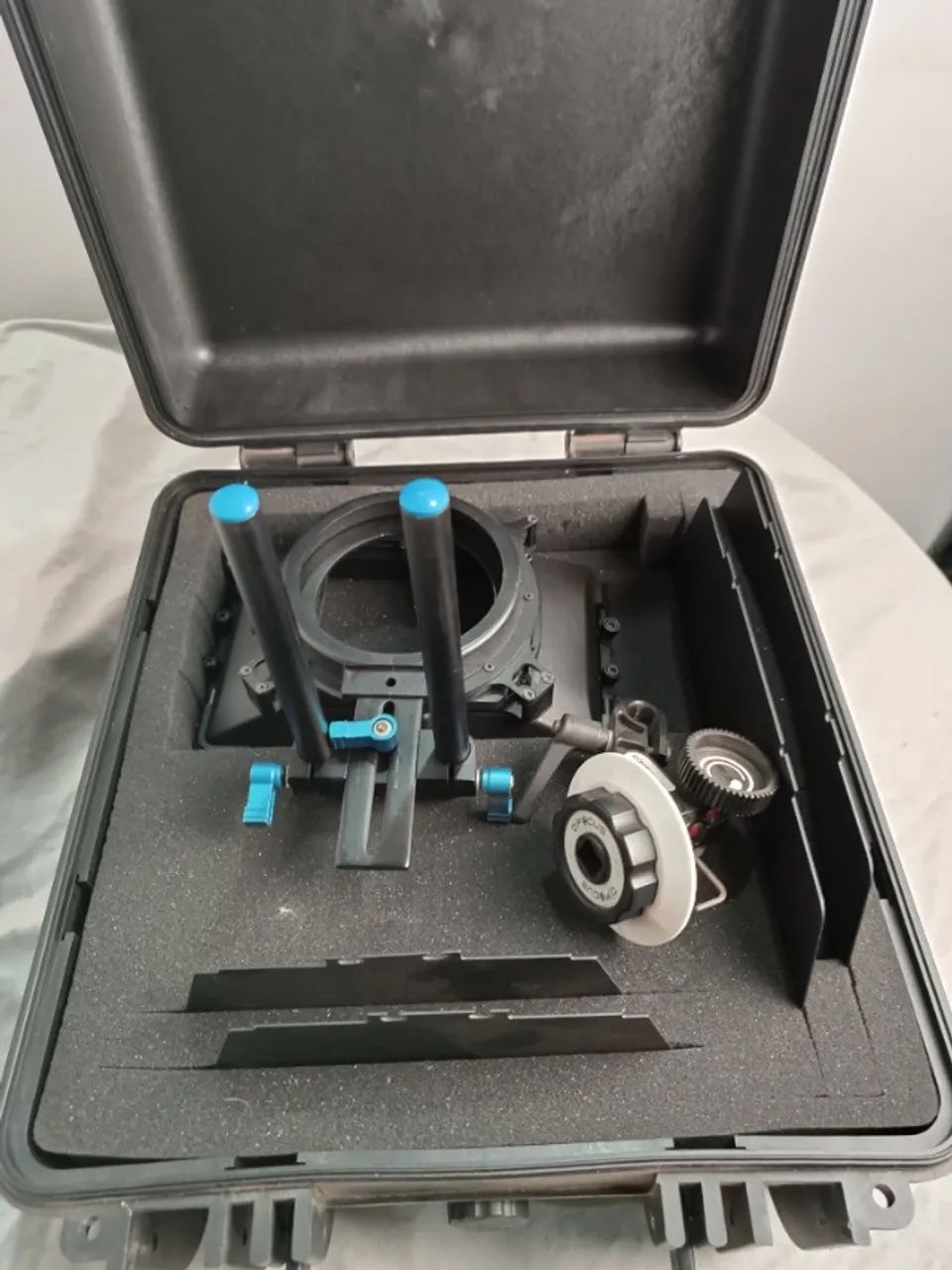 Matte box Universal com maleta e follow focus