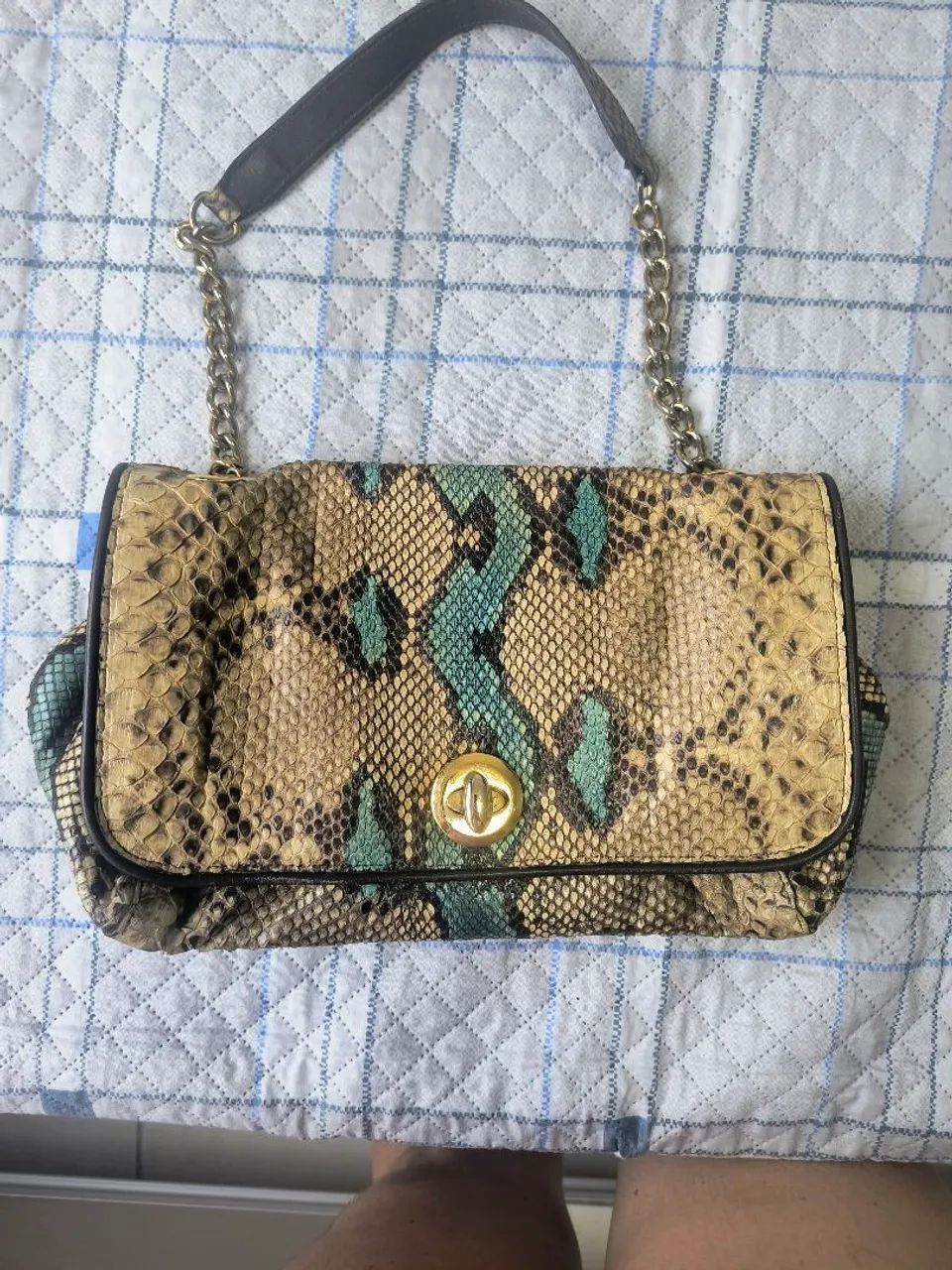 Bolsa de python Armelin  - Foto 4