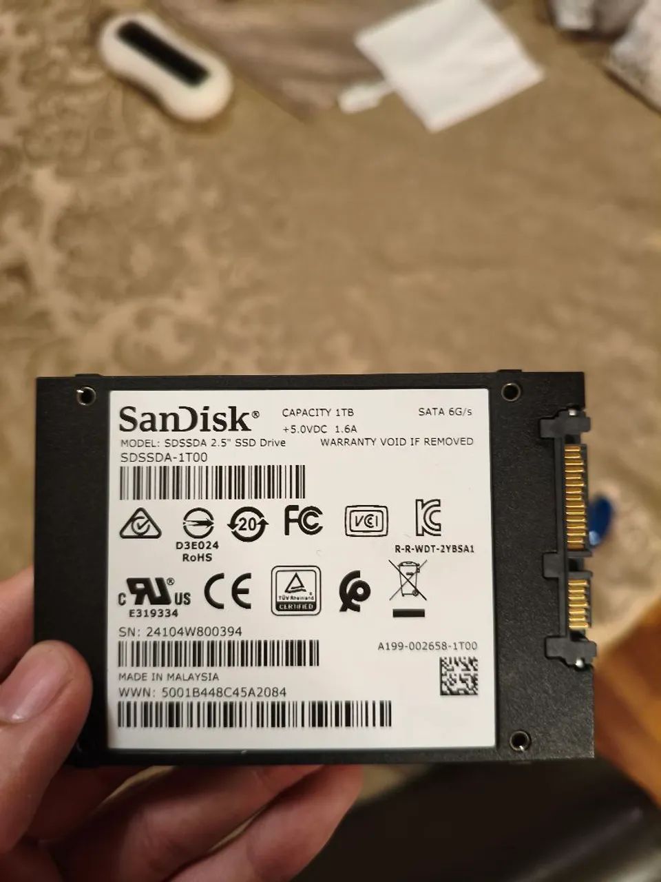 SSD SanDisk Plus 1TB SATA 2.5"441992830958315521