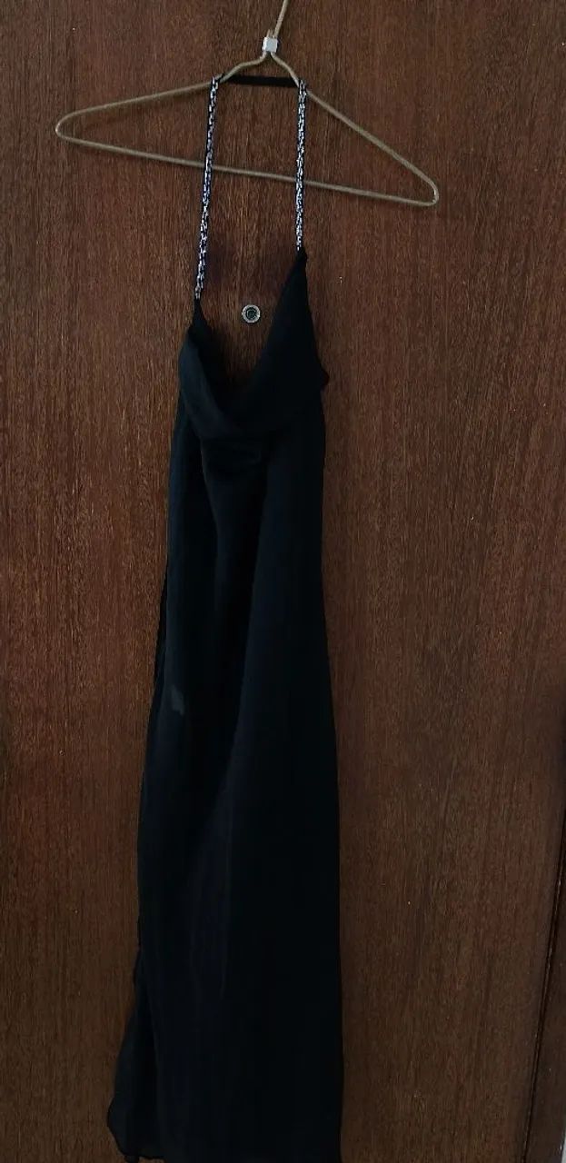 Vestido preto K9 festa 