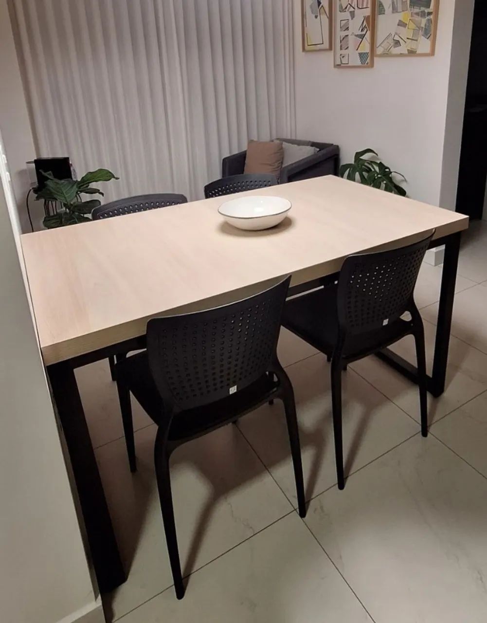 Mesa MDF com 4 cadeiras Tramontina  - Foto 3
