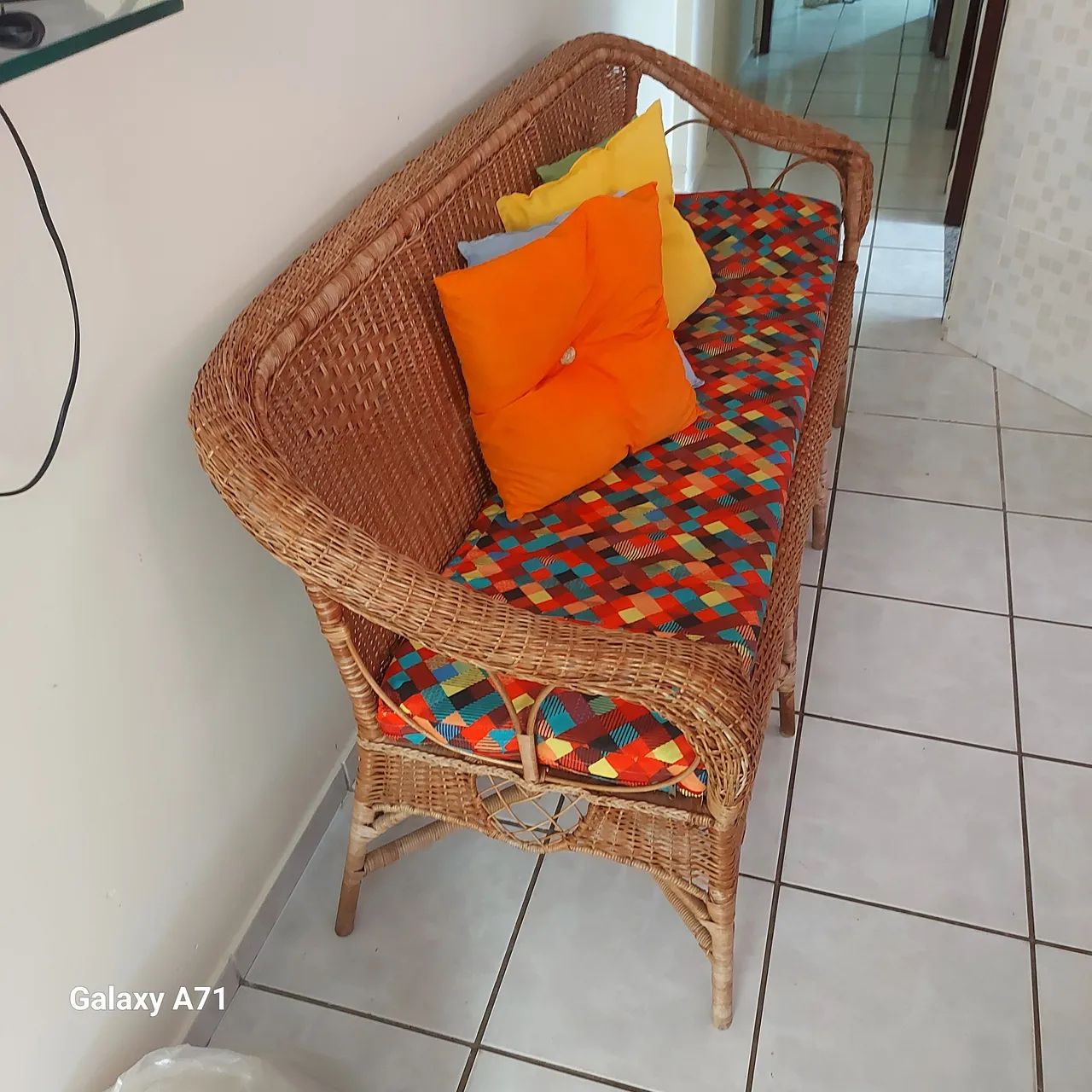 Poltrona em bambu três lugares  - Foto 3