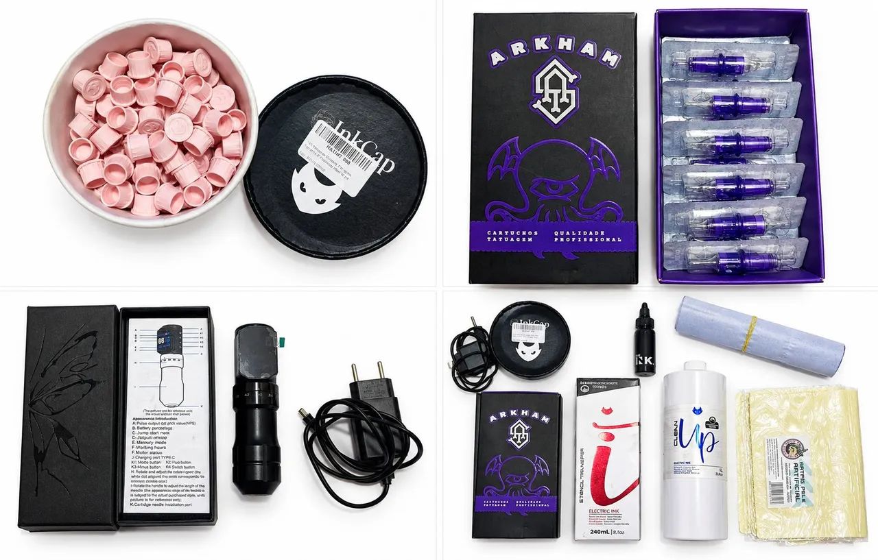 KIT PARA TATUADOR - Profissional/Treino (seminovo)